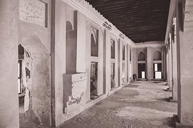 The interior of a mosque at al-Dhakhira