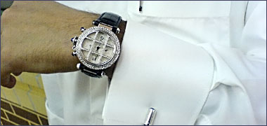 Watch, pen and cuff links