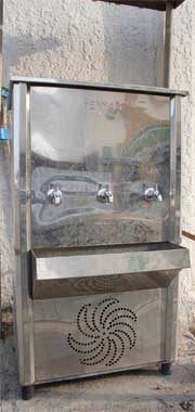 The provision of drinking water outside a mosque