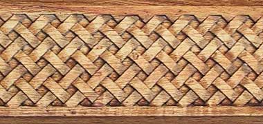 Hand carved teak pattern