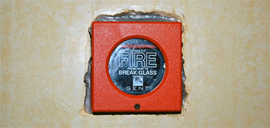 The preparation for a fire alarm