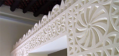 Detail of the top of a qatiya