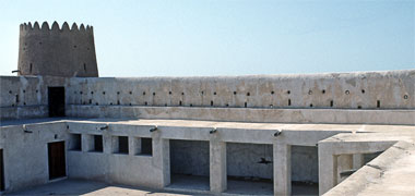 Interior of the fort at al-Zubara in 1989