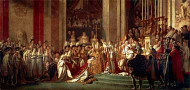 Detail of the Consecration of the Emperor Napoleon I and Coronation of the Empress Josephine in the Cathedral of Notre-Dame de Paris on 2 Dec 1804