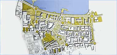 A notional plan for the centre of Doha, produced in 1973