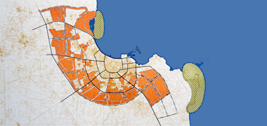 The first notional plan for Doha, produced in 1973