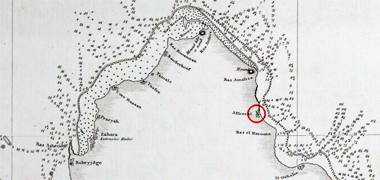 Detail of a sketch map of north of the peninsula – Courtesy of Wikipedia