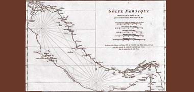 The Persian Gulf illustrated in a map of 1776 by Jean Baptiste Bourguignon – in the public domain