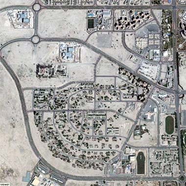 A partial plan of Umm Said – courtesy of Google Earth