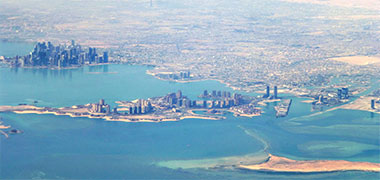 A view from the north-east across the New District of Doha, 2015 – with the permission of Nancy Webb on Flickr