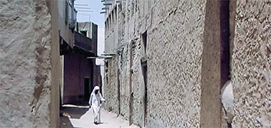 A sikka in the centre of Doha in 1966 – image developed from a YouTube video