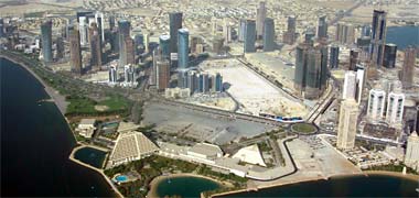 Development on the point of the New District of Doha