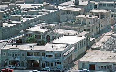 Buildings in the centre of Doha, October 1972