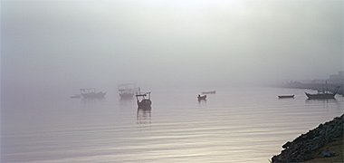 CareBoats in the mist at dawn off al-Bida, 1972