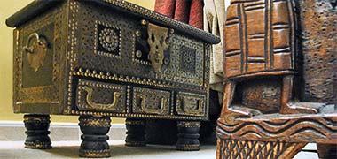 A beautiful example of a chest used to contain personal items