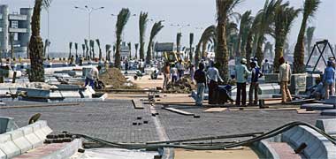 The Corniche under construction in October 1983