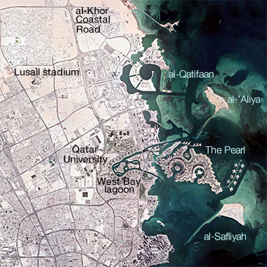 The area to the north of Doha – December 2022