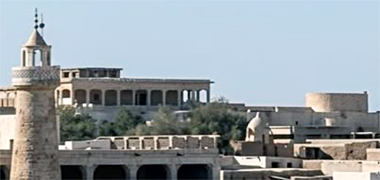 Detail of the two mosque towers