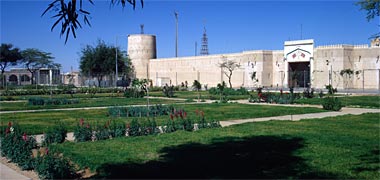 Looking north-west over the Diwan al-Amiri approach south garden