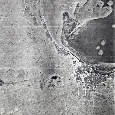An early aerial photograph of Doha – with permission from Dr Robert Carter