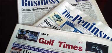 English language newspapers in Qatar