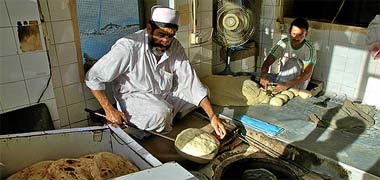 A bakery in operation