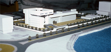 The first sketch model for the Ministry of Finance design