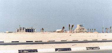 A view looking north across the NDOD showing the Hotel and Conference Centre and the General Post Office