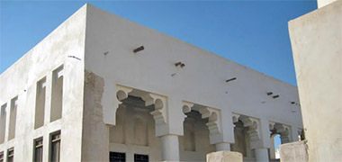 Detail of a mosque in Wakra