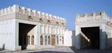 The majlis in the old fortified complex at Rayyan