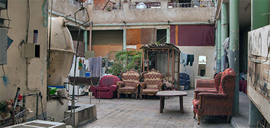 Reused furniture in an open courtyard – with permission from Alexey Sergeev