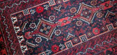 Detail of an inexpensive tufted carpet