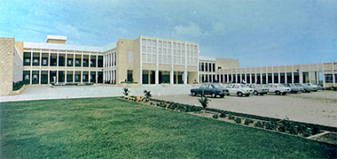 A standard school building - image taken from a Ministry of Information book, 1973