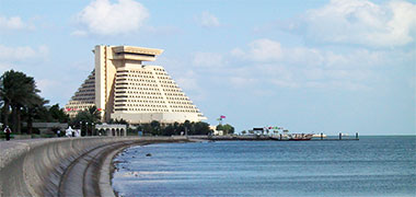 A view of the Sheraton hotel, 2002