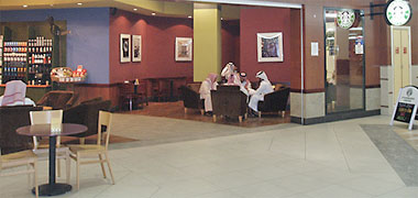 Young Qataris sitting at Western style coffee shop from Qatary Unique ! [BUSY!] on Flickr