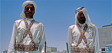 A pair of guards in the suq, June 1972