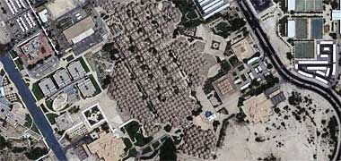 An aerial view of the University of Qatar, courtesy of Google Earth