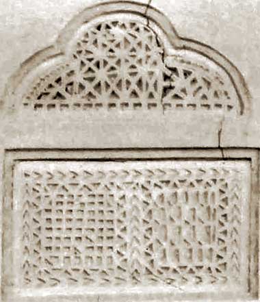 Two plaster panels in al-Wakra, 1971 – with the permission of Ian Drummond