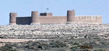 The fort at al Zubarah, 1989, looking approximately south-east