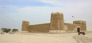 The fort at al-Zubara looking approximately north-east 