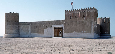 The fort at al Zubarah, 1989, looking approximately north-west